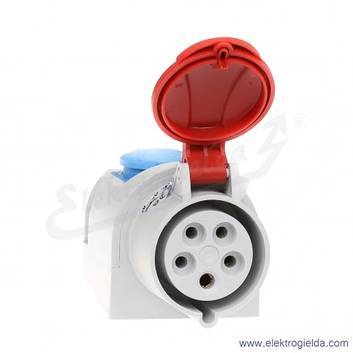 Gniazdo stałe 5x32A 400V + 1x16A 250V IP44 kombi Gniazdo stałe 5x32A 400V + 1x16A 250V IP44 kombi
