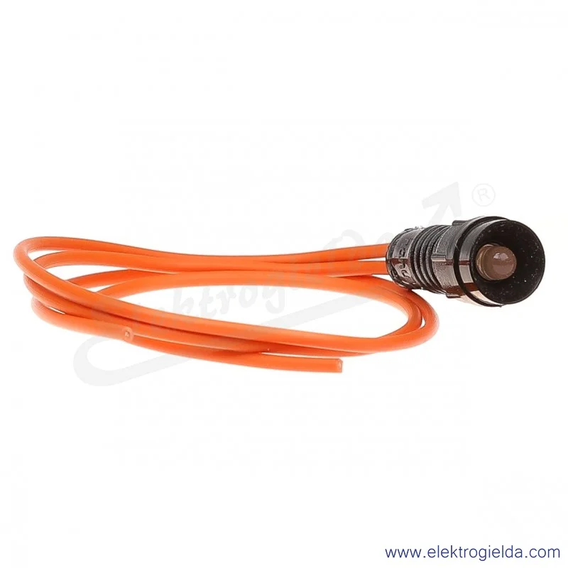 Lampka sygnalizacyjna LO-D5-230AC pomarańczowa  LED 5mm 230VAC