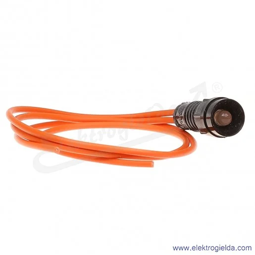 Lampka sygnalizacyjna LO-D5-230AC pomarańczowa  LED 5mm 230VAC