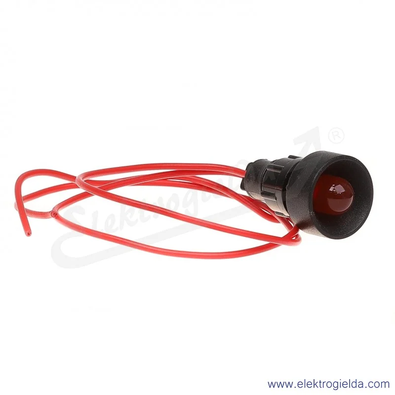 Lampka sygnalizacyjna LR-D10-230AC czerwona  LED 10mm 230VAC