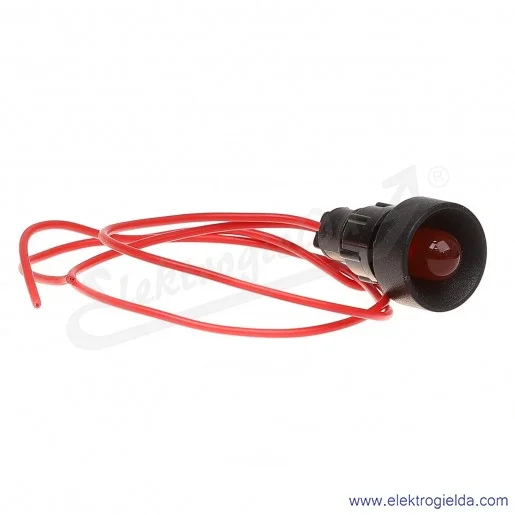 Lampka sygnalizacyjna LR-D10-230AC czerwona  LED 10mm 230VAC