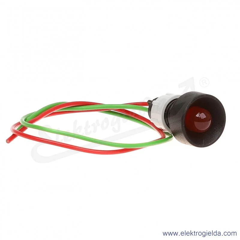 Lampka sygnalizacyjna LR-D10-24AC/DC czerwona  LED 10mm 24VAC/DC