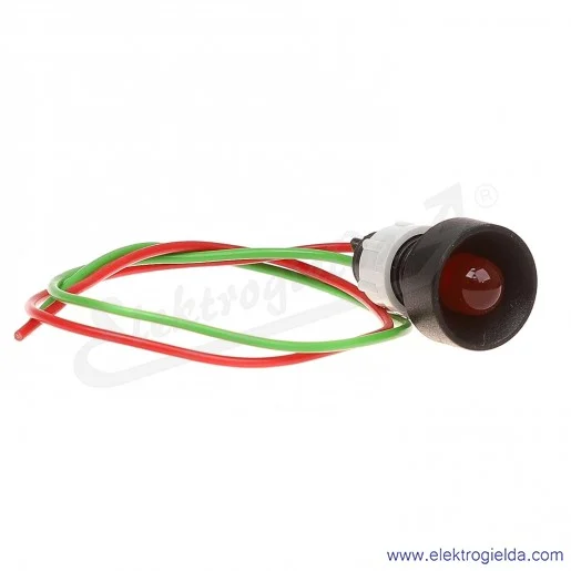 Lampka sygnalizacyjna LR-D10-24AC/DC czerwona  LED 10mm 24VAC/DC
