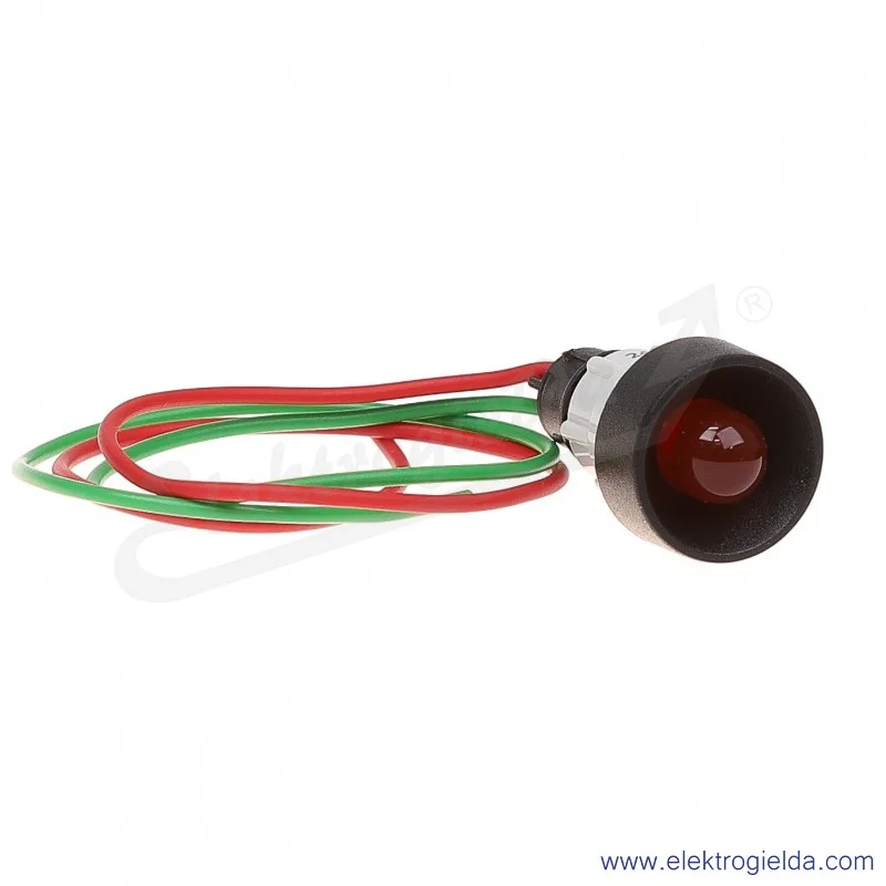 Lampka sygnalizacyjna LR-D10-24AC/DC MIGAJĄCA czerwona  LED 10mm 24VAC/DC