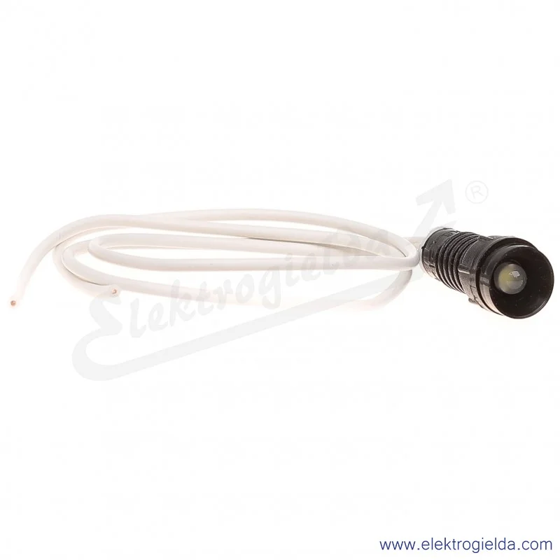 Lampka sygnalizacyjna LW-D5-230AC biała  LED 5mm 230VAC