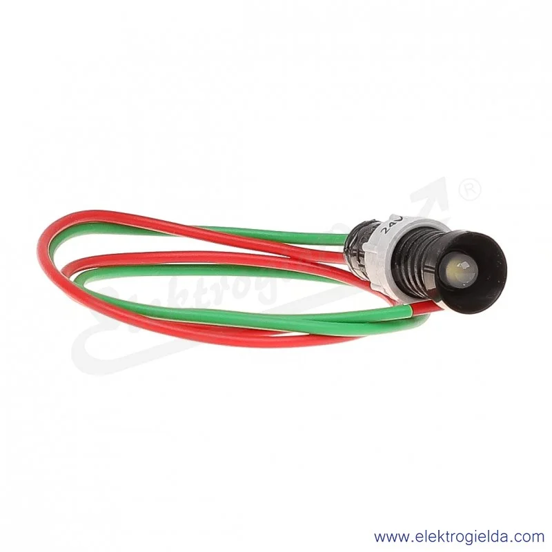 Lampka sygnalizacyjna LW-D5-24AC/DC biała  LED 5mm 24VAC/DC