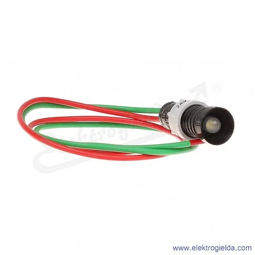 Lampka sygnalizacyjna LW-D5-24AC/DC biała  LED 5mm 24VAC/DC