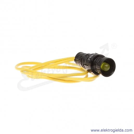 Lampka sygnalizacyjna LY-D5-230AC żółta  LED 5mm 230VAC