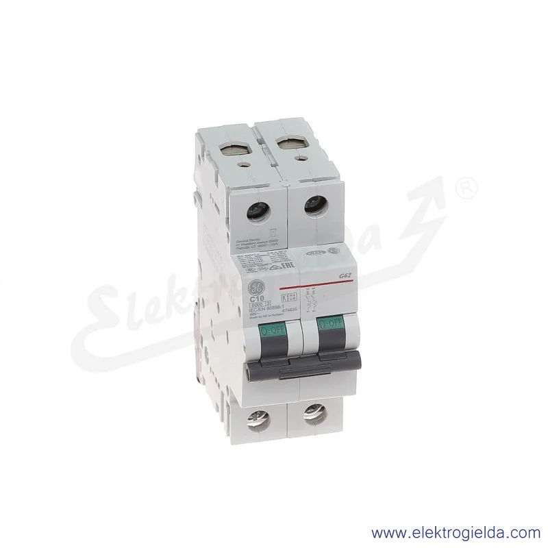 Wyłącznik nadprądowy G62C10 2P AC 6kA