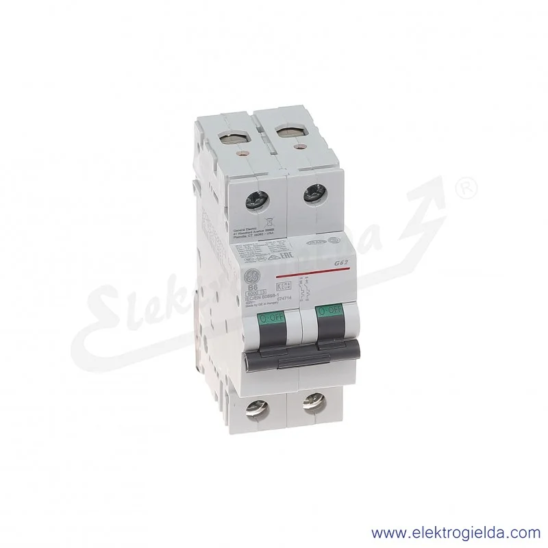 Wyłącznik nadprądowy G62B06 2P AC 6kA