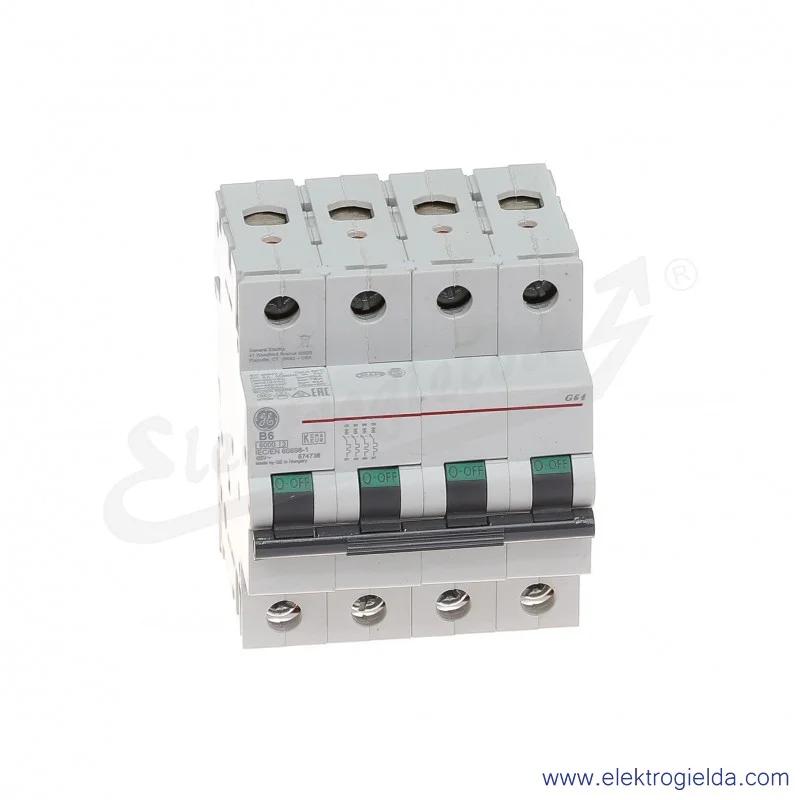 Wyłącznik nadprądowy G64B06 4P AC 6kA