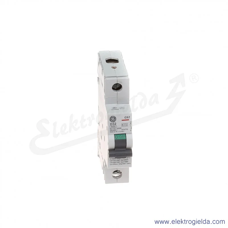 Wyłącznik nadprądowy G61D32 1P AC 6kA