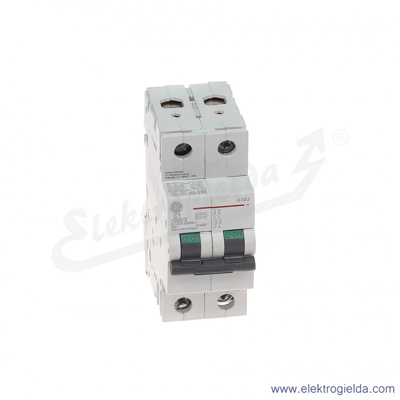 Wyłącznik nadprądowy G102C01 2P AC 10kA