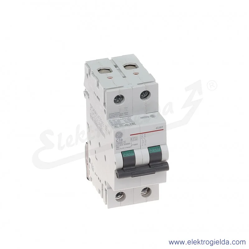 Wyłącznik nadprądowy G102C10 2P AC 10kA