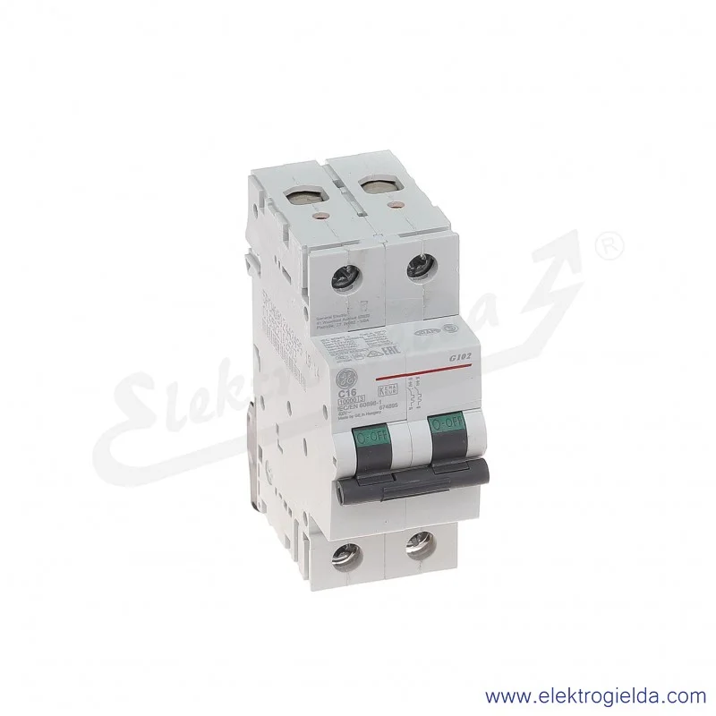 Wyłącznik nadprądowy G102C16 2P AC 10kA
