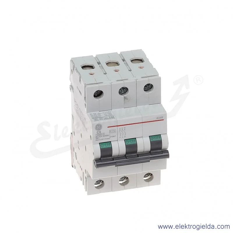 Wyłącznik nadprądowy G103C06 3P AC 10kA