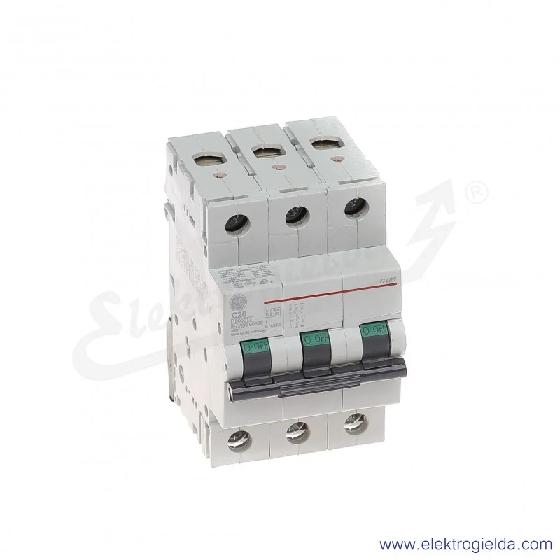 Wyłącznik nadprądowy G103C20 3P AC 10kA