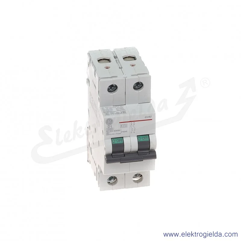 Wyłącznik nadprądowy G102D01 2P AC 10kA