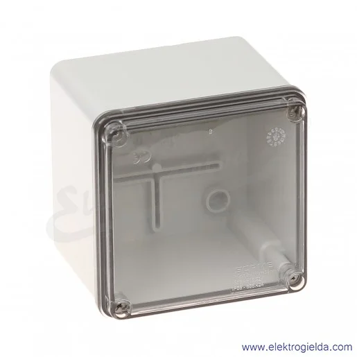 Obudowa seria SCABOX 686.424 100x100x80 mm IP56 przezroczyste wieczko