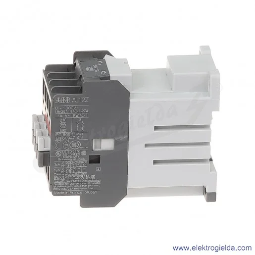 Stycznik AL12Z-30-10 24V DC, 1NO, 5.5KW/400V AC-3, 25A AC-1, 3-polowy Stycznik AL12Z-30-10 24V DC, 1NO, 5.5KW/400V AC-3, 25A AC-1, 3-polowy