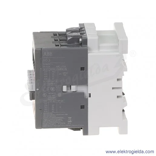 Stycznik A63-30-11 400V AC 50/60 HZ, 1NO+1NC, 30KW/400V AC-3, 115A AC-1, 3-polowy