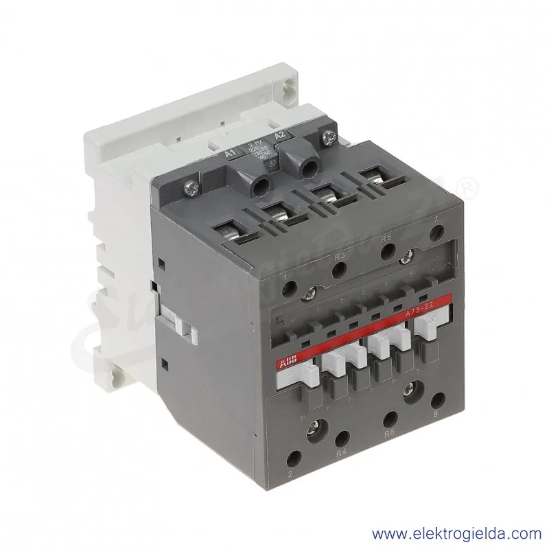 Stycznik A75-22-00 230V AC 50/60 HZ, 2NO+2NC, 37KW/400V AC-3, 125A AC-1, 4-polowy