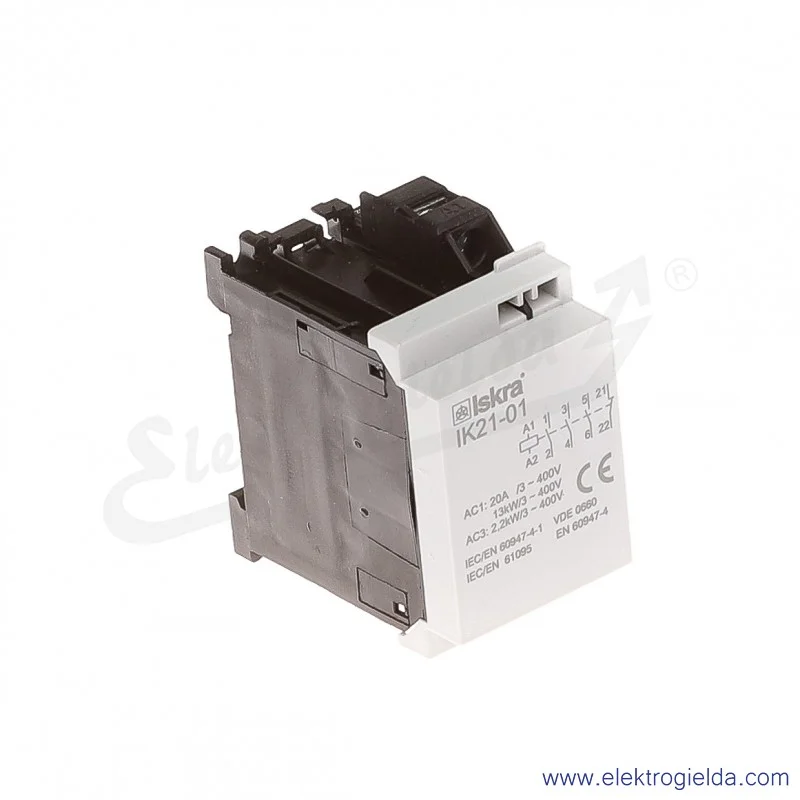 Stycznik instalacyjny modułowy 30.041.249 IK21-01 20A 3z1r 24V AC