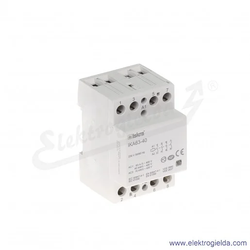 Stycznik instalacyjny modułowy, 30.045.522, IKA63-40, 4z, 63A, 230V AC
