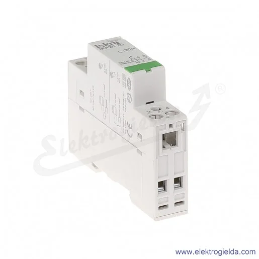 Stycznik instalacyjny modułowy 30.046.005 IKA20-20 2z 20A 230V AC Stycznik instalacyjny modułowy 30.046.005 IKA20-20 2z 20A 230V AC