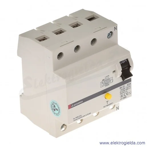 Wyłącznik różnicowoprądowy 247564, BV-D, 4P, 63A, 30mA