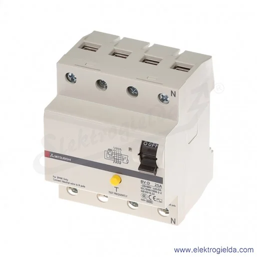 Wyłącznik różnicoprądowy 247618, BV-D 4P, 25A, 30mA
