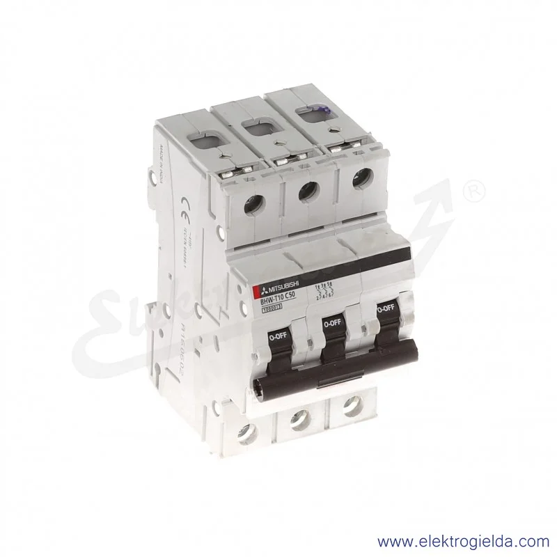 Wyłącznik instalacyjny 291996, BHW-T10, 3P, 50A, TYP C