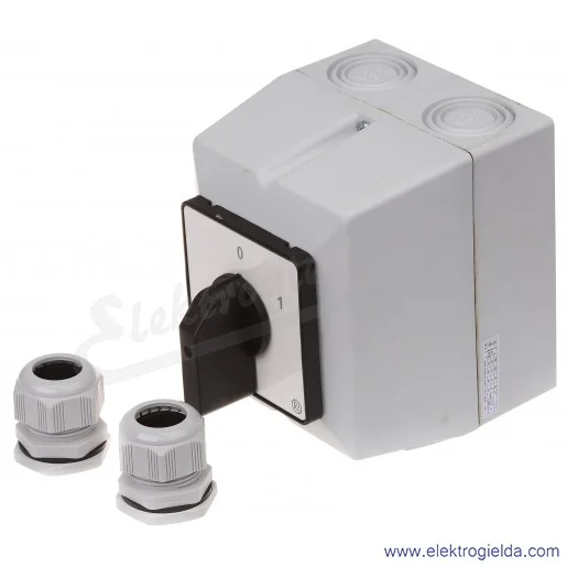 Łącznik krzywkowy S100JPD1103 A6 100A 0-1 3P IP65 w obudowie