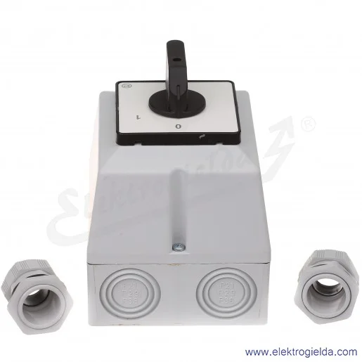 Łącznik krzywkowy S100JPD1103 A6 100A 0-1 3P IP65 w obudowie