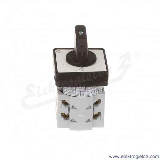 Łącznik krzywkowy pulpitowy S25JDG1103 A6 25A 0-1 3P IP65