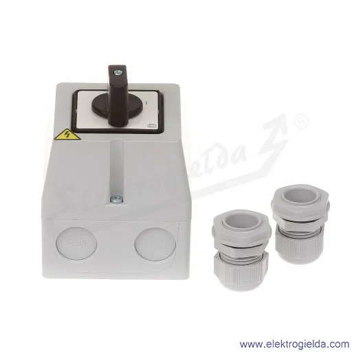 Łącznik krzywkowy S16JPDM1101 A6 16A 0-1 1P IP65 w obudowie