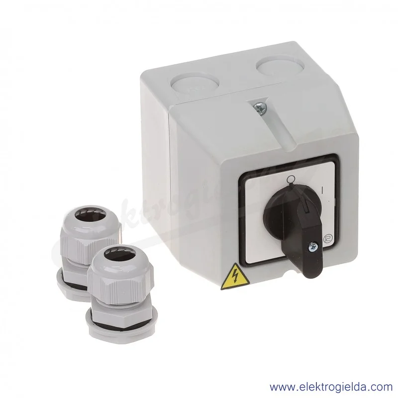 Łącznik krzywkowy S25JPDM1101 A6 25A 0-1 1P IP65 w obudowie