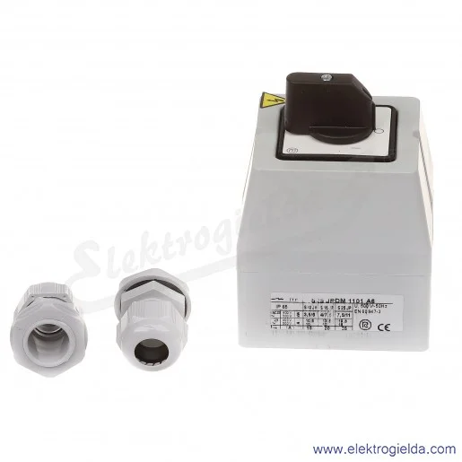 Łącznik krzywkowy S25JPDM1101 A6 25A 0-1 1P IP65 w obudowie