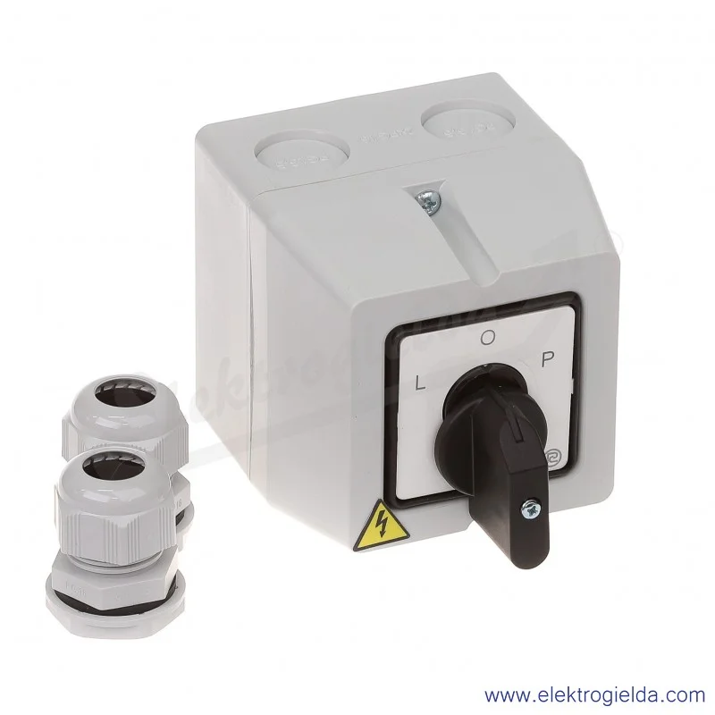 Łącznik krzywkowy S25JPDM9151 C6 25A L-0-P 3 fazy IP65 w obudowie