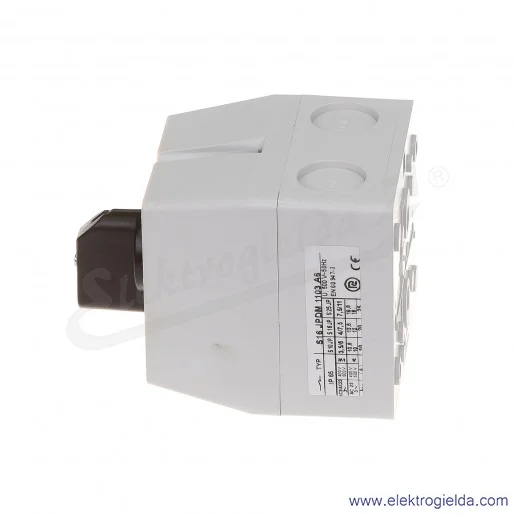Łącznik krzywkowy S16JPDM1103 A6 16A 0-1 3P IP65 w obudowie