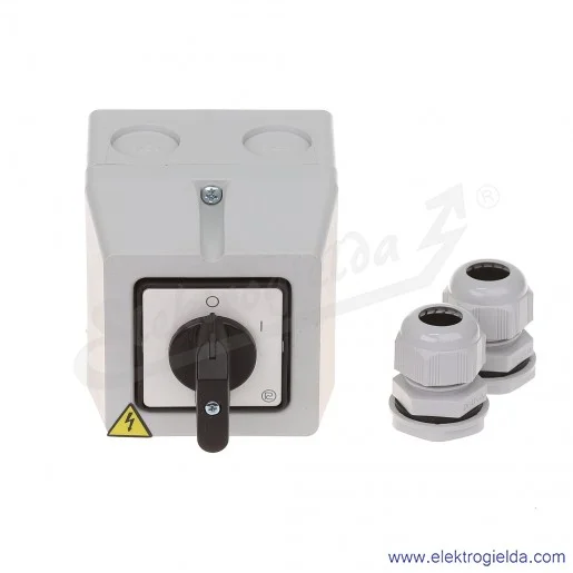 Łącznik krzywkowy S16JPDM1103 A6 16A 0-1 3P IP65 w obudowie