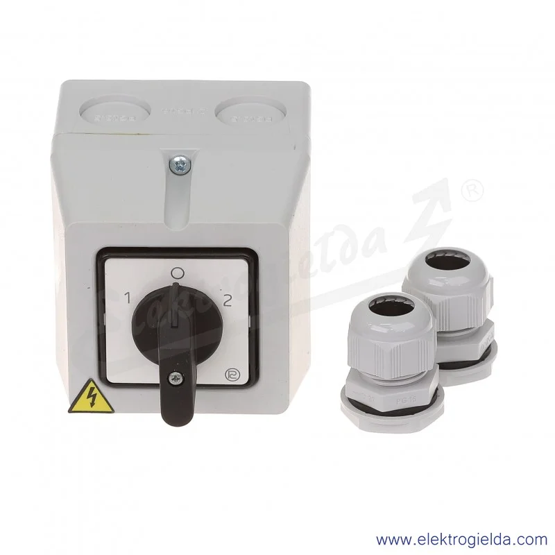 Łącznik krzywkowy S16JPDM9151 C6 16A L-0-P 3 fazy IP65 w obudowie