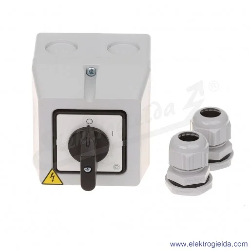 Łącznik krzywkowy S25JPDM1103 A6 25A 0-1 3P IP65 w obudowie