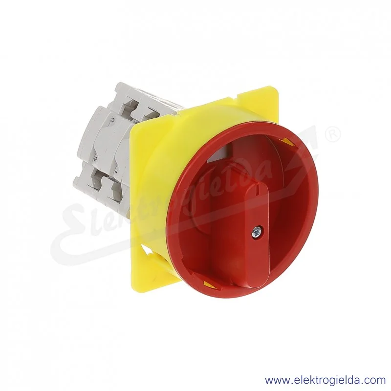Łącznik krzywkowy pulpit/kłódka S16JU1103 A6R 16A 0-1 3P IP40 żółto-czerwony
