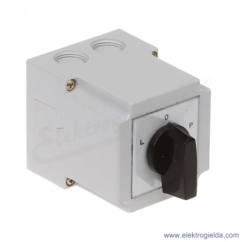 4G10-11-PK /L-0-P/ 10A Łącznik krzywkowy 3-fazowy Lewo-Prawo w obudowie