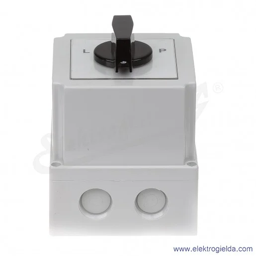 4G40-11-PK /L-0-P/ 40A Łącznik krzywkowy 3-fazowy Lewo-Prawo w obudowie 4G40-11-PK /L-0-P/ 40A Łącznik krzywkowy 3-fazowy Lewo-Prawo w obudowie
