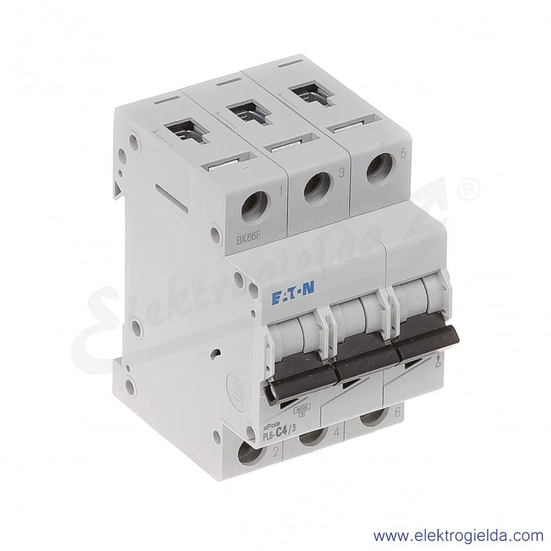 Wyłącznik nadprądowy PL6-C4/3 3P C 4A AC 6kA