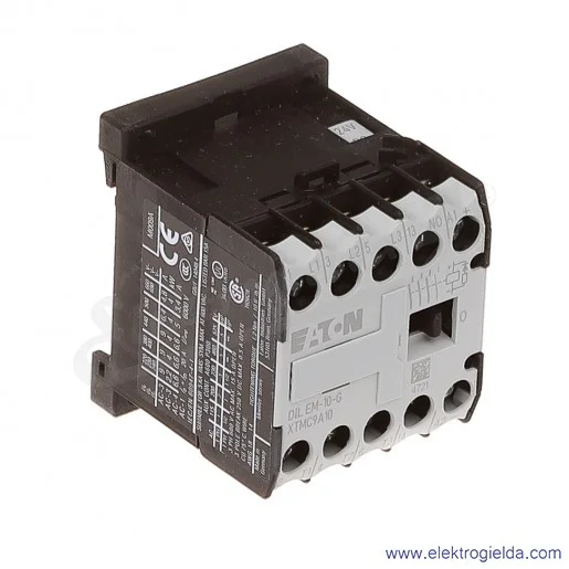 Stycznik DILEM-10-G(24VDC) 3P+1NO 4kW 9A Us 24VDC
