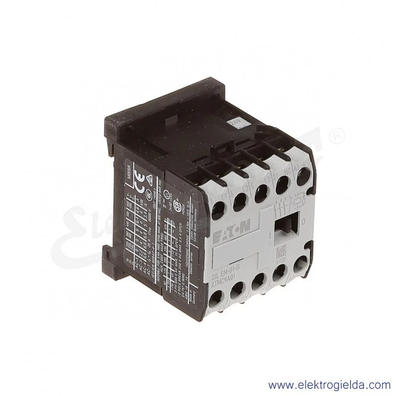 Stycznik DILEM-01-G(24VDC) 3P+1NC 4kW 9A Us 24VDC
