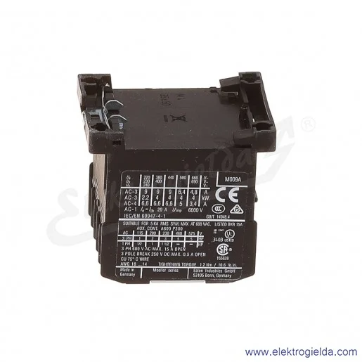 Stycznik DILEM-10(110V50HZ,120V60HZ) 3P+1NO 4kW 9A Us 110VAC